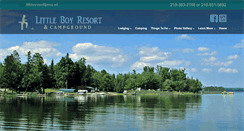 Desktop Screenshot of littleboyresort.com